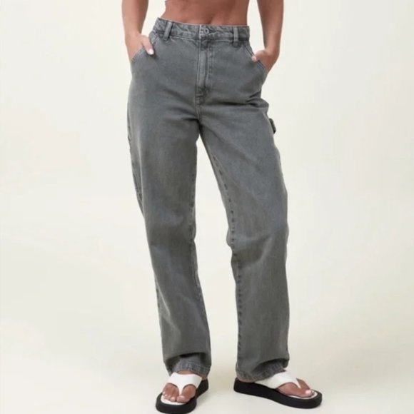 Sage Green Carpenter Jeans - Picture 1 of 2